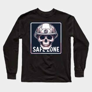 Retro Safe Zone Before Death Long Sleeve T-Shirt